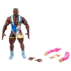 Wwe Big E Royal Rumble Elite Collection Action Figure With Accessory & Jimmy Hart Build-A-Figure Parts, 6-Inch Posable Collectible Gift Fans Ages 8+, Hdd89