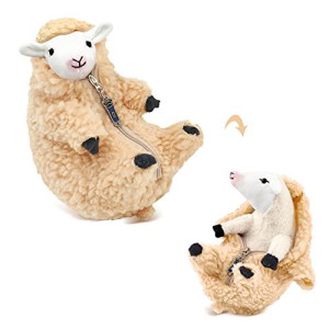 AgRIMONY cute Shaved Sheep Stuffed Animals Kawaii Lamb Plush Toys Valentines Day Mothers Day Birthday Funny gifts for Women girls Boys Kids Teens Small Plushies Sheep Decor