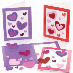 Baker Ross Heart Mix And Match Kits-Pack Of 6, Art Supplies For Children Card Making Activities (Fc454), Assorted
