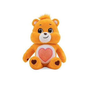 Care Bears 9" Bean Plush (Glitter Belly) - Tenderheart Bear - Soft Huggable Material!
