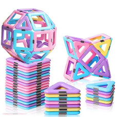 Magnetic Blocks Toys For 3 4 5 7 8+Year Old Boys Girls Upgrade Macaron Magnetic Tiles Set For Kids Age 3-5 Stem Creativity/Educational Building Blocks Toys For Toddlers Children Age 4-8 Birthday Gifts