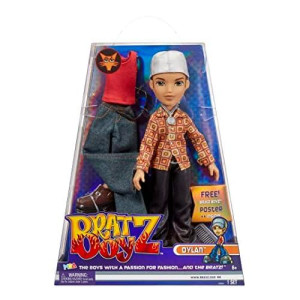 Bratz Original Fashion Doll Dylan With 2 Outfits And Poster