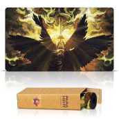 Paramint Admonition Angel (Stitched) - Mtg Playmat By Anato Finnstark - Compatible With Magic The Gathering Playmat - Play Mtg, Yugioh, Tcg - Original Play Mat Art Designs & Accessories