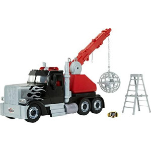 Wwe Wrekkin Rampage Rig Vehicle With Wrekkin Ball, Wwe Championship, Ladder, & 11 Breakaway Parts, Gift For Ages 6 Years Old & Up