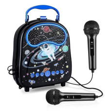 Kids Karaoke Machine For Boys Girls With 2 Microphone Portable Toddlers Singing Speaker Children Karaoke Toys With Voice Changer,Gifts For Birthday Holiday Christmas