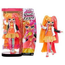 L.O.L. Surprise! Omg Fierce Neonlicious 11.5" Fashion Doll With X Surprises Including Accessories & Outfits, Holiday Toy, Great Gift For Kids Girls Boys Ages 4 5 6+ Years Old Collectors