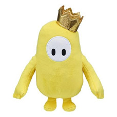 Fall Guys Moose Toys Original Yellow Bean Skin Official Collectable 8" Cuddly Deluxe Plush Toy From The Ultimate Knockout Video Game - 5 Characters To Collect Series 1G, Multicolor, (62589)
