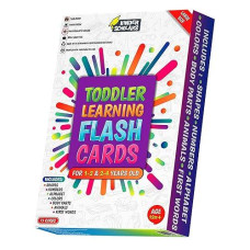 Thick Rip Proof & Waterproof Toddler Flash Cards For Ages 1,2,3,4 Years - Alphabet, Colors, Shapes, Numbers, Animals, Body Parts, First Words. Read & Learn Abc Letters | 150 Images By Kinder Scholars