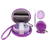 Xcivi Hard Carrying Case And Silicone Cover For Tamagotchi Pix Virtual Interactive Pet Game Machine (Purple)