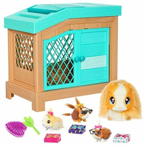 Little Live Pets - Mama Surprise | Soft, Interactive Guinea Pig And Her Hutch, And Her 3 Babies. 20+ Sounds & Reactions. For Kids Ages 4+, Multicolor, 7.8 X 11.93 X 11.38 Inches