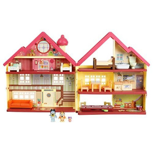 Bluey Ultimate Lights & Sounds Playhouse With Two Posable Figures And Accessories Heeler Home