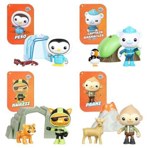 Octonauts Above & Beyond | Toy Figure Multi-Pack | Includes Captain Barnacles, Kwazii, Paani And Peso