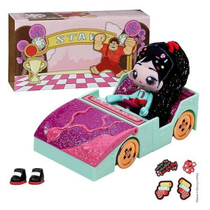 Sweet Seams Disney 6 Soft Rag Doll Pack - 1Pc Toy | Vanellope Doll And Car Playset