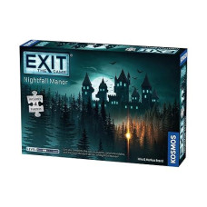 Exit: Nightfall Manor (With Jigsaw Puzzles) | Exit: The Game - A Kosmos Game | Family-Friendly, Jigsaw Puzzle-Based At-Home Escape Room Experience | Collaborative Game | For 1 To 4 Players, Ages 10+