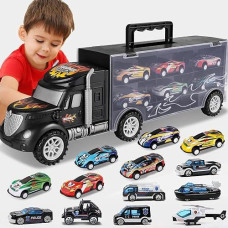 Aokesi Truck Toys For Toddler 3 4 5 6 Years Old Boys, Carrier Truck Vehicles Toy Set, Birthday Gift Toys For For Kids Age 3-5