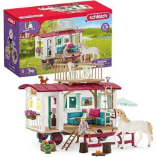 Schleich Horse Club 95-Piece Horse Set For Girls And Boys Ages, Camper For Secret Club Meetings Playset With Doll And Horse Toys