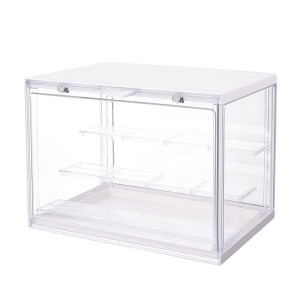 Seewavom Acrylic Clear Display Case Dustproof Blind Box Transparent Assemble Storage Showcase Collection Acrylic Cube For Toy Dolls Souvenirs Models