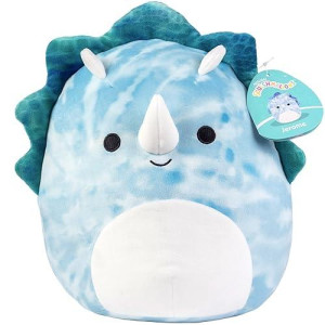 Squishmallows 10 Jerome The Blue Triceratops - Official Kellytoy Plush - Soft And Squishy Dinosaur Stuffed Animal Toy - Great Gift For Kids
