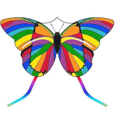 Jekosen Large Butterfly Kite For Kids And Adults Easy To Fly Single Line String With Tail For Beach Trip Park Family Outdoor Activities