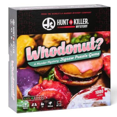 Hunt A Killer Whodonut Murder Mystery Jigsaw Puzzle - Murder Mystery Puzzle Game For True Crime Fans - Solve Crime At Date Night Or Family Game Night - Age 14+