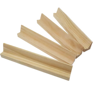 Rcp Products Wooden Domino Trays Set Of 4,Wood Domino Racks, Domino Holders For Domino Tiles
