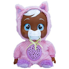 Cry Babies Goodnight Starry Sky Emmy - 12'' Bedtime Baby Doll | Plays 5 Lullabies And Night Light Projection, Multicolor