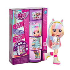 Cry Babies Bff Jenna Fashion Doll With 9+ Surprises Including Outfit And Accessories For Fashion Toy, Girls And Boys Ages 4 And Up, 7.8 Inch Doll