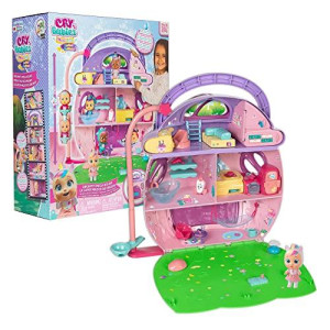 Cry Babies Magic Tears Dreamy'S Mega House - 3 Stories, 25+ Accessories, Exclusive Doll, Lights And Sounds