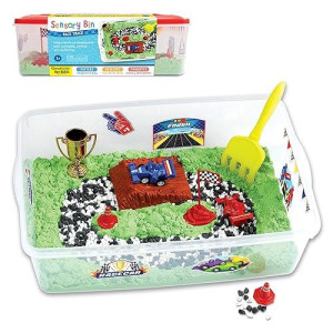 Creativity For Kids Sensory Bin: Race Track - Toddler Toys For Kids Ages 3-4+ Pretend Play, Sensory Learning Toys With Car Track, Gifts For Kids