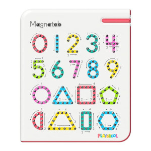 Magnatab Playskool Numbers And Shapes - Learning And Sensory Drawing Tool - For Ages 3+