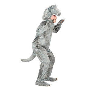Grey Raptor Dinosaur Child Costume | Large