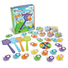 Learning Resources Mathswatters Addition & Subtraction Game - 99 Pieces For Age 5+ Kids, Educational Games, Preschool Math, Kindergartner Learning Games Gifts For Boys And Girls