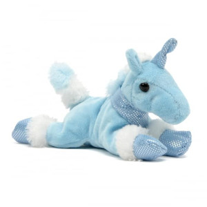 Unipak 1122Ubl Handful Blue Unicorn Plush Figure Toy 6-Inch Length