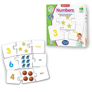 The Learning Journey: Match It - Numbers - Self-correcting Number counting Puzzles, Multicolor (116432)