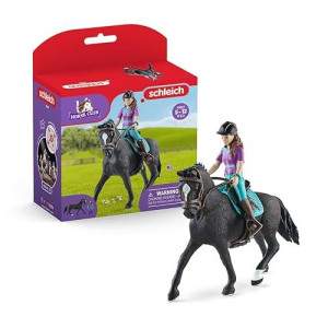 Schleich Horse Club - Lisa & Storm 10 Piece Horse Club Play Set With Rider And Hanoverian Gelding, Horse Gifts For Girls And Boys Ages 5+