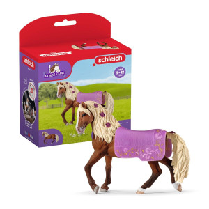 Schleich Horse Club Paso Fino Stallion Show Horse Figurine Toy - Realistic Detailed Show Horse Toy With Saddle Cover And Real Horse Details, For Boys And Girls, Gift For Kids Ages 5+