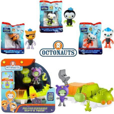 Toptoys2U Bargain Bundles The Octonauts Gup V & Tweak Playset & 3 Glow In The Dark Articulated Figures