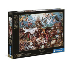 Clementoni 39662 La Caida De Los Angeles Rebeldes Bruegel 1000Pcs Museum Collection Fall Of The Rebel 1000 Pieces, Made In Italy, Jigsaw Puzzle For Adults, Multicolor, Medium