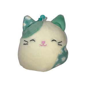 Squishmallows Official Kellytoy Easter Squad Squishy Soft Plush Toy Animal (3.5 Inch Clip, Kesla Cat)