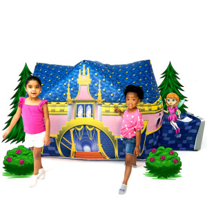 The Original Patented Airfort - Build A Fort In 30 Seconds, Inflatable Fort For Kids, Play Tent For 3-12 Years, A Playhouse Where Imagination Runs Wild, Fan Not Included (Royal Castle)