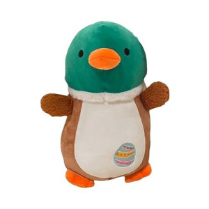 Squishmallows Official Kellytoy Easter Squad Squishy Soft Plush Toy Animal (14 Inch Hug Mees, Avery Mallard Duck)