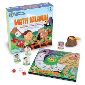 Learning Resources Math Island Addition & Subtraction Game, Elementary Math, Teaching Toys, Children
