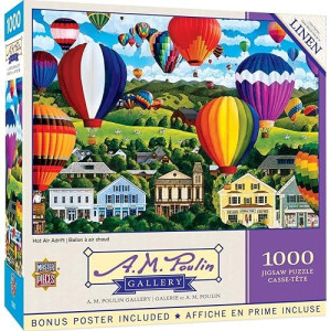 Baby Fanatic Masterpieces 1000 Piece Jigsaw Puzzle For Adults, Family, Or Kids - Hot Air Adrift - 19.25"X26.75"