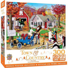 Baby Fanatic Masterpieces 300 Piece Ez Grip Jigsaw Puzzle - Fall Finds - 18"X24"