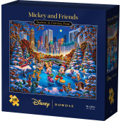 Mickey & Friends Skating In Central Park - 500 Piece Jigsaw Puzzle - Disney Dowdle