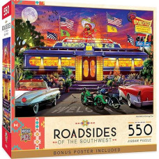 Baby Fanatic Masterpieces 550 Piece Jigsaw Puzzle For Adults, Family, Or Kids - Bandito'S Dining Car - 18"X24"