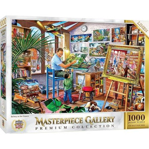 Masterpieces 1000 Piece Jigsaw Puzzle For Adults, Family, Or Kids - Gallery On The Square - 26.75"X 19.25"