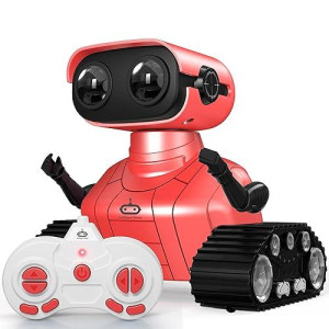 Robot Toys For Girls Boys, Rechargeable Robots For Kids, 2.4Ghz Rc Remote Control Robots With Flexible Head & Arms,Led Eyes,Dance Moves And Music,Girl Robot Toy, Gifts For Children Age 3 And Up