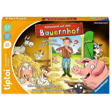 Ravensburger Tiptoi� Game 00125 - Puzzle Fun On The Farm - Educational Game From 3 Years Of Age, Educational Logic Game For Boys And Girls, For 1-4 Players