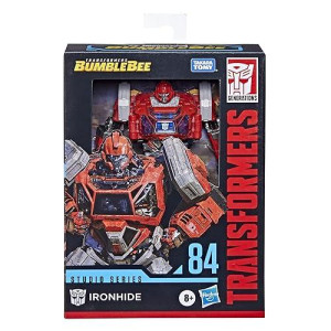 Transformers Studio Series 84 Deluxe Ironhide Bumblebee Movie Inspired Action Figure, Multi-Colour, One Size